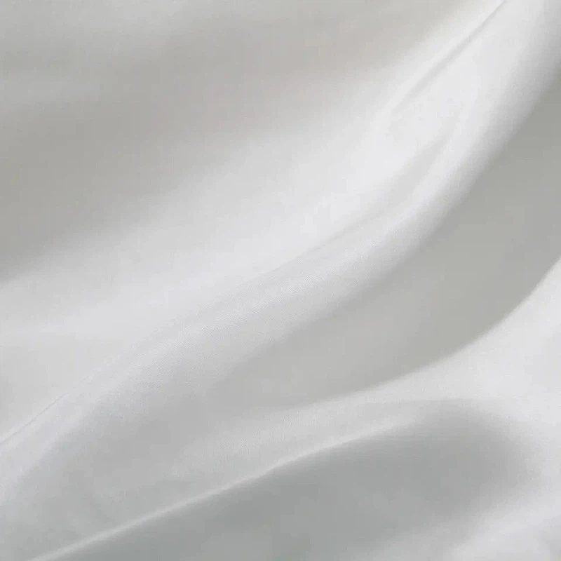 White Silk Satin Fabric